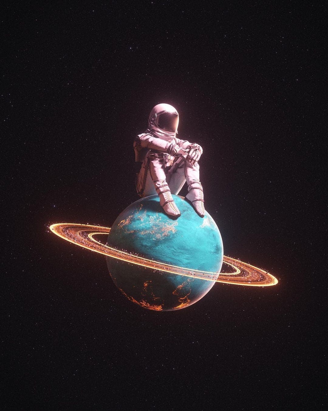 Picture of the lonely astronaut